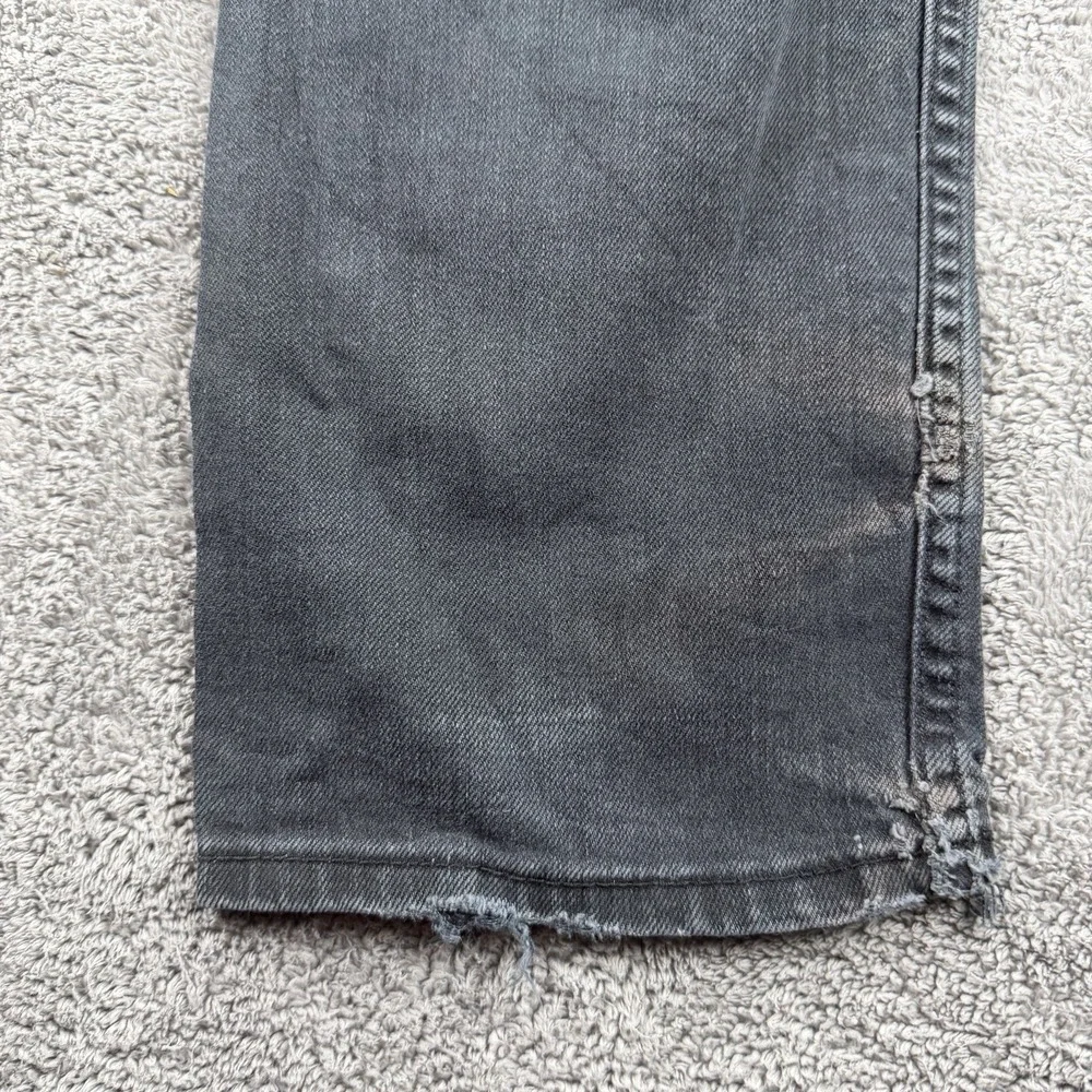 Signature‎ Levis S37 Slim Jeans Mens 36x32 Faded Black Denim Mid Rise